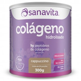 Colágeno Hidrolisado - Cappuccino 300g Sanavita