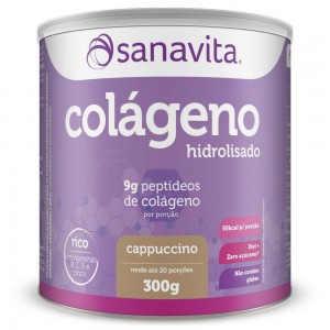 Colágeno Hidrolisado - Cappuccino 300g Sanavita