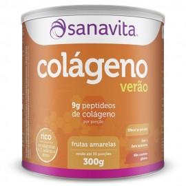 Colágeno Hidrolisado - Verão Frutas Amarelas 300g Sanavita