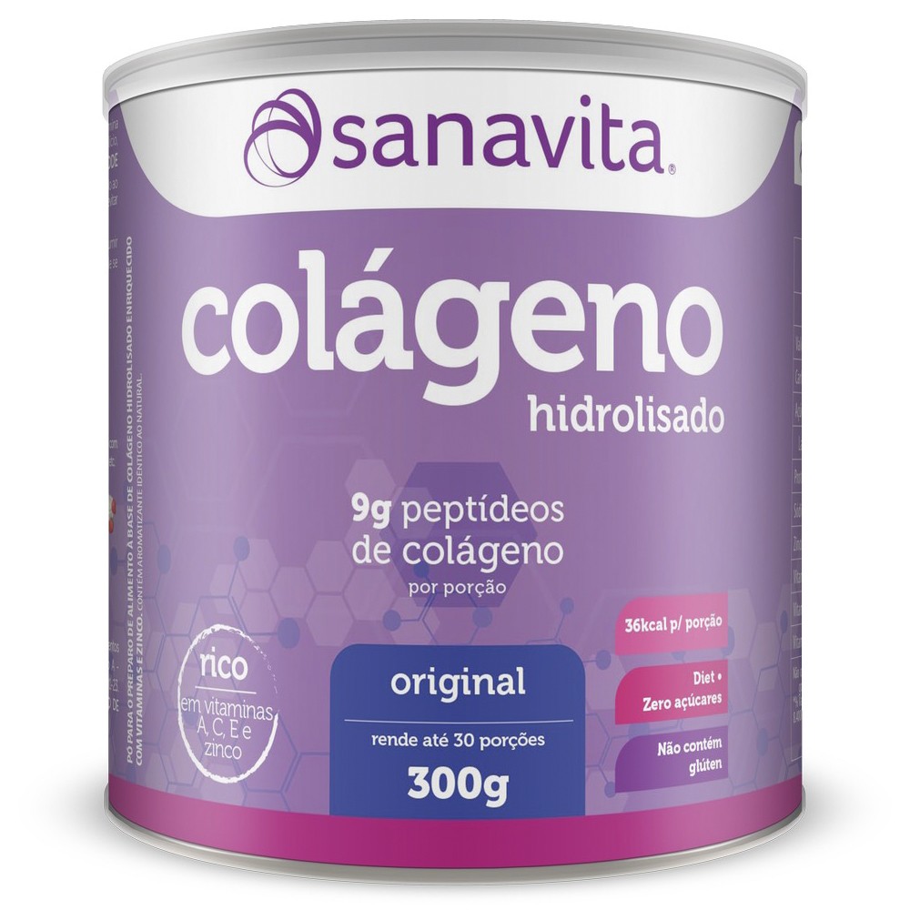 Colágeno Hidrolisado - Original 300g Sanavita Colágeno Hidrolisado - Original 300g Sanavita