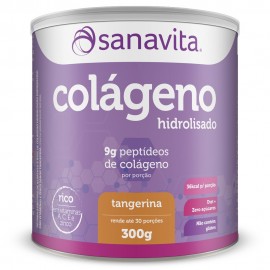 Colágeno Hidrolisado - Tangerina 300g Sanavita