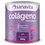 Colágeno Hidrolisado - Uva 300g Sanavita Colágeno Hidrolisado - Uva 300g Sanavita