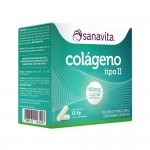 Colágeno Hidrolisado - Tipo II 40mg 30 capsulas Sanavita Colágeno Hidrolisado - Tipo II 40mg 30 capsulas Sanavita