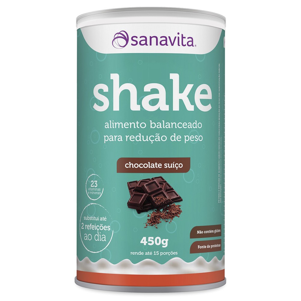 Shake Chocolate Suiço 450g Sanavita